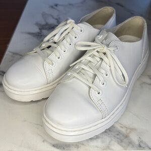 Doc Martens Dante Unisex White Leather Casual Shoe Size 6M / 7W / 5UK / 38 EU